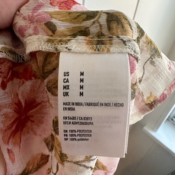 American Eagle Outfitters Romantic Rose Floral Kimono Women’s Size Medium - Picture 8 of 9